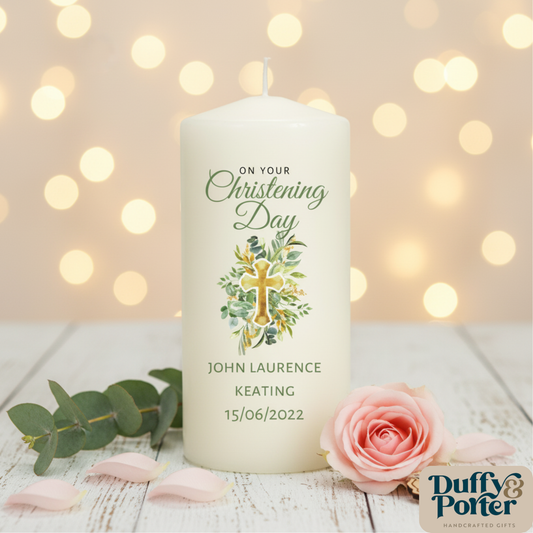Christening/Naming day Candle Cross
