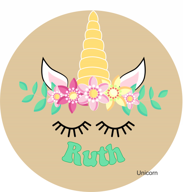 Children's Wooden Stool Unicorn