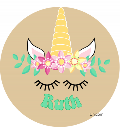 Children's Wooden Stool Unicorn