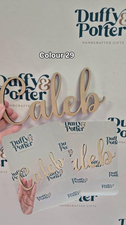 Nursery decor wall name - Script