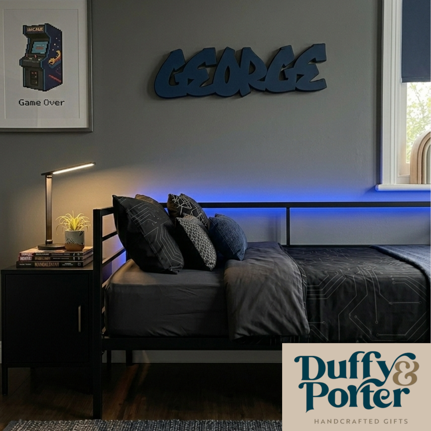 Nursery decor wall name - George Font