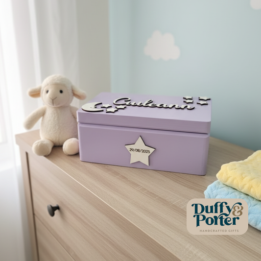 Keepsake Box Moon and Stars