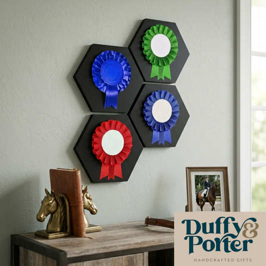 Elegant Hexagon Rosette Display