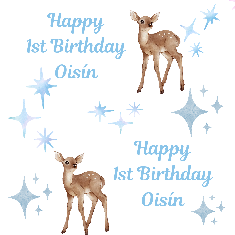 Personalised Eco-Friendly Wrapping Paper - Deer