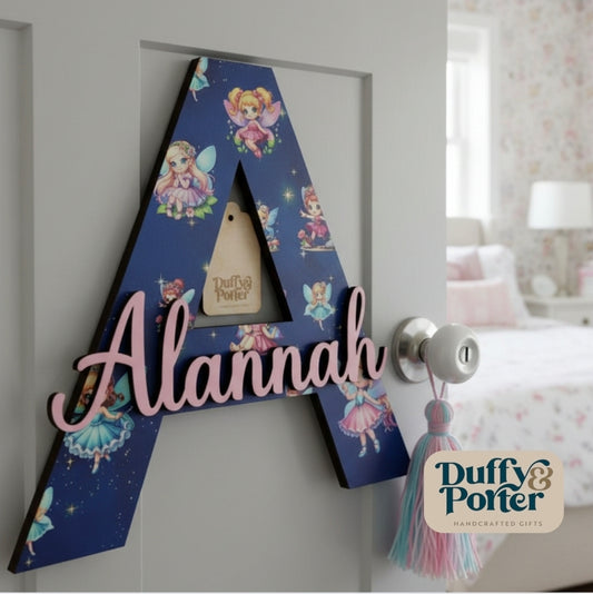 Fairy Theme Initial with Name