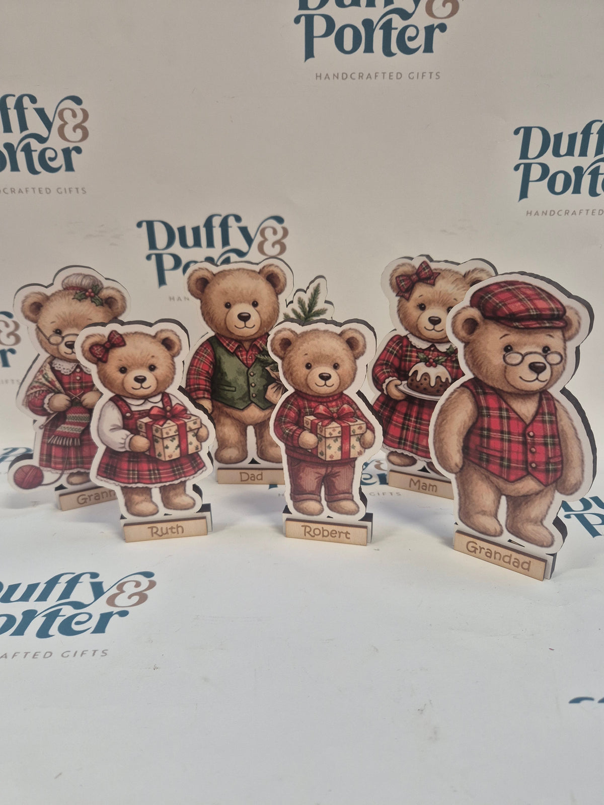 Personalised Teddy Christmas Decoration