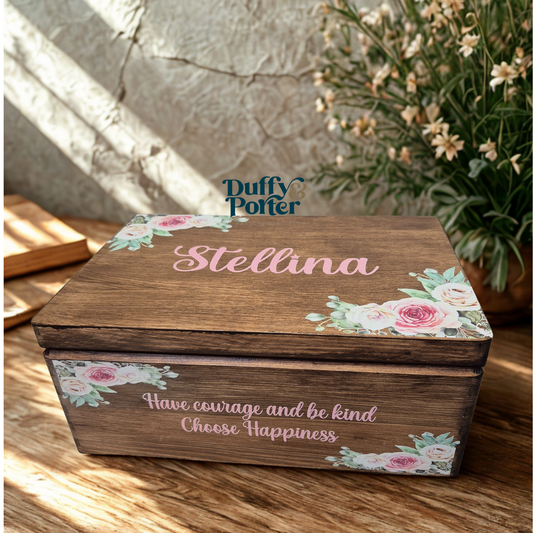 Pretty Rose's Keepsake Box