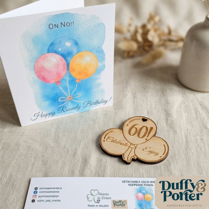 Oh No! 60 birthday - Keepsake Card