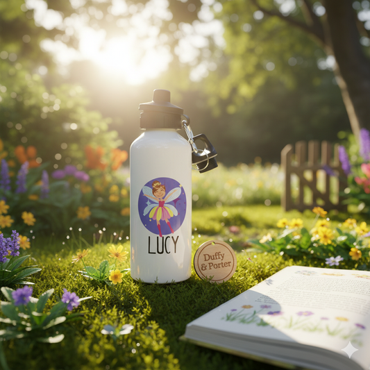 Personalised Aluminium Drinks Bottle Fairy