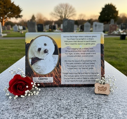 Personalised Pet Memorial Slate – A Truly Unique Tribute to Your Beloved Companion