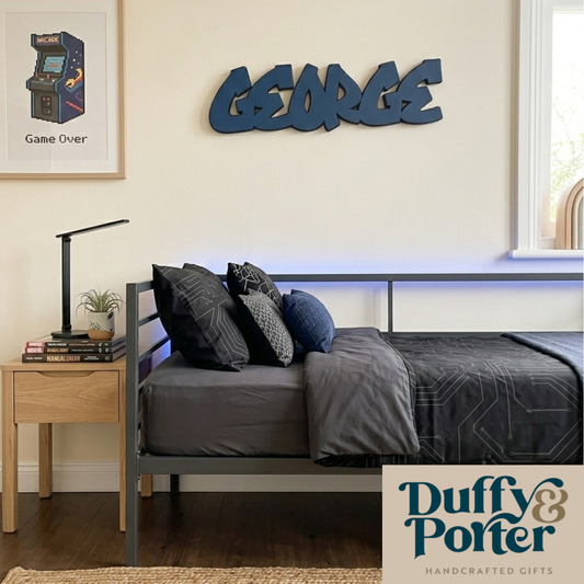 Nursery decor wall name - George Font