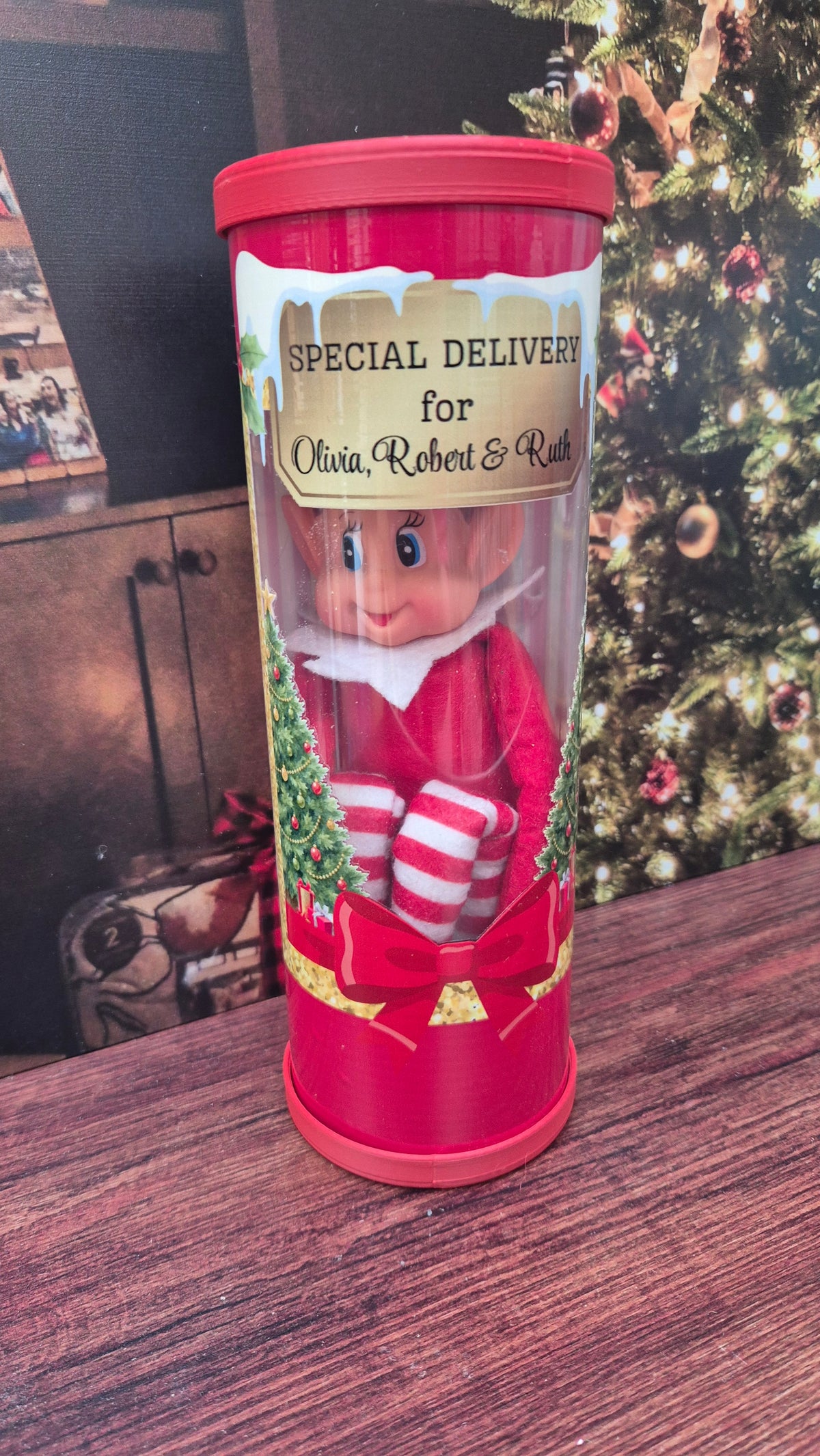 Personalised Elf Arrival Delivery Capsule | Special North Pole Delivery