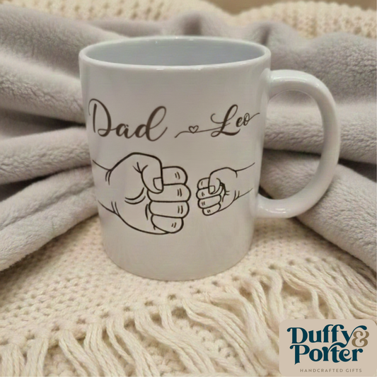 Personalised Dad Fist Bump Mug