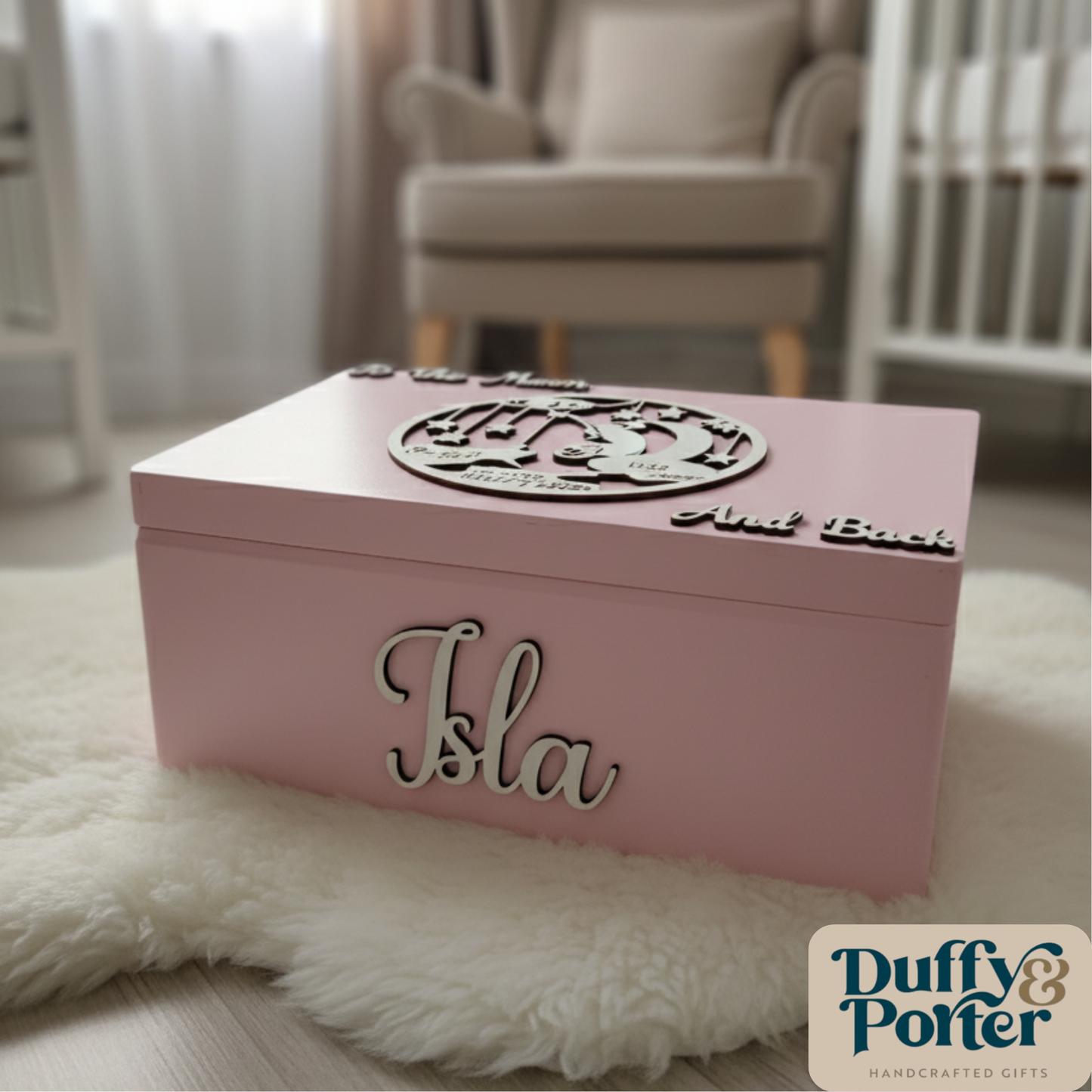 Keepsake Box Moon & Back Baby