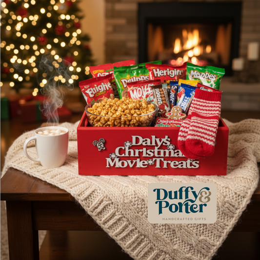 Red Christmas Movie Treats Box