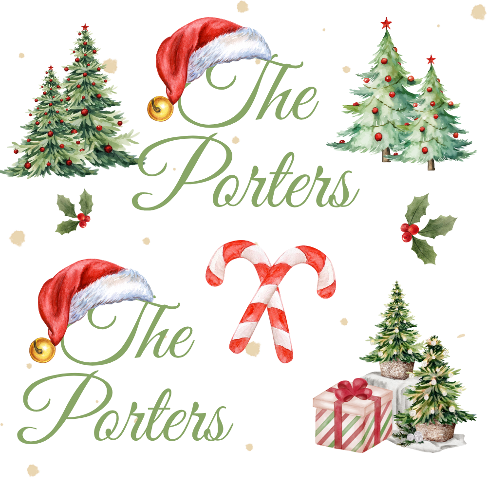 Personalised Christmas Tree and Candy Canes Wrapping Paper | Eco-Friendly Gift Wrap Ireland