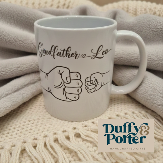 Personalised Grandfather Fist Bump Mug