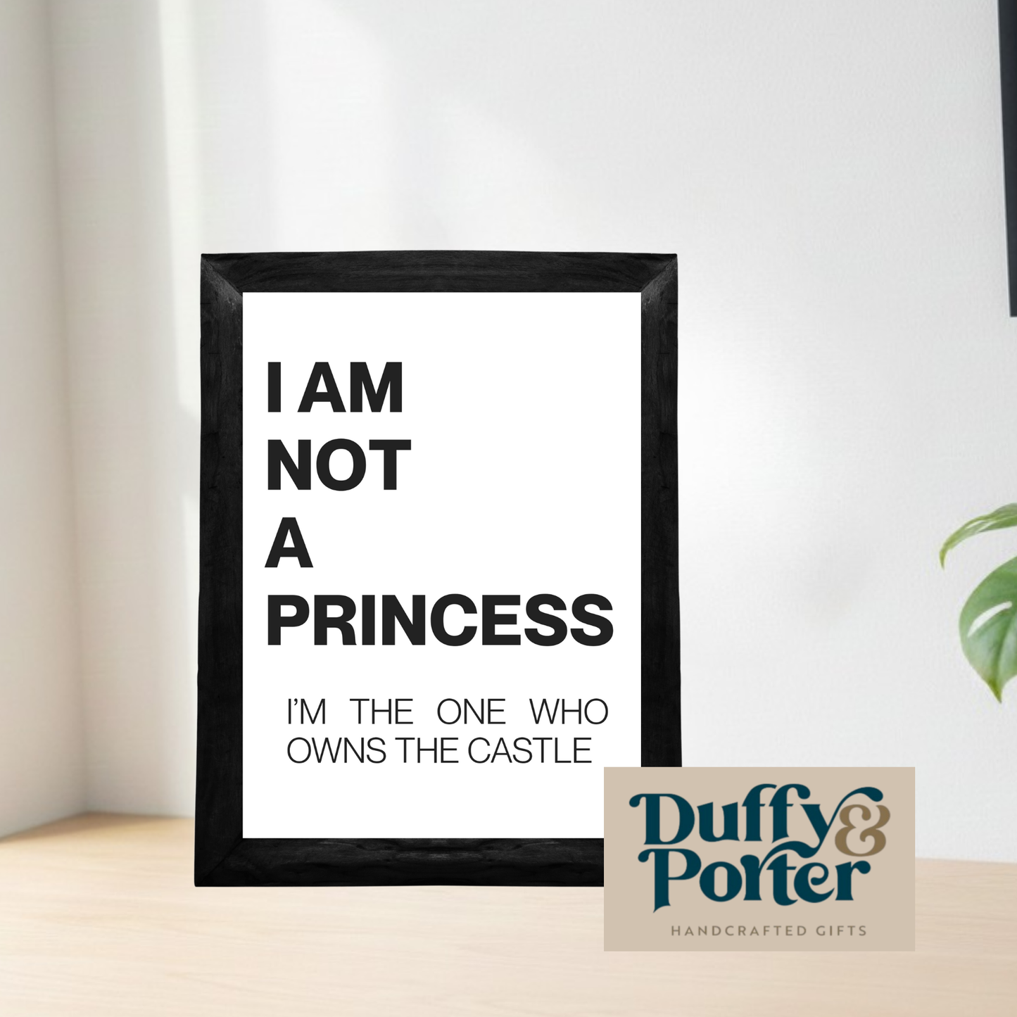 I am not a princess print