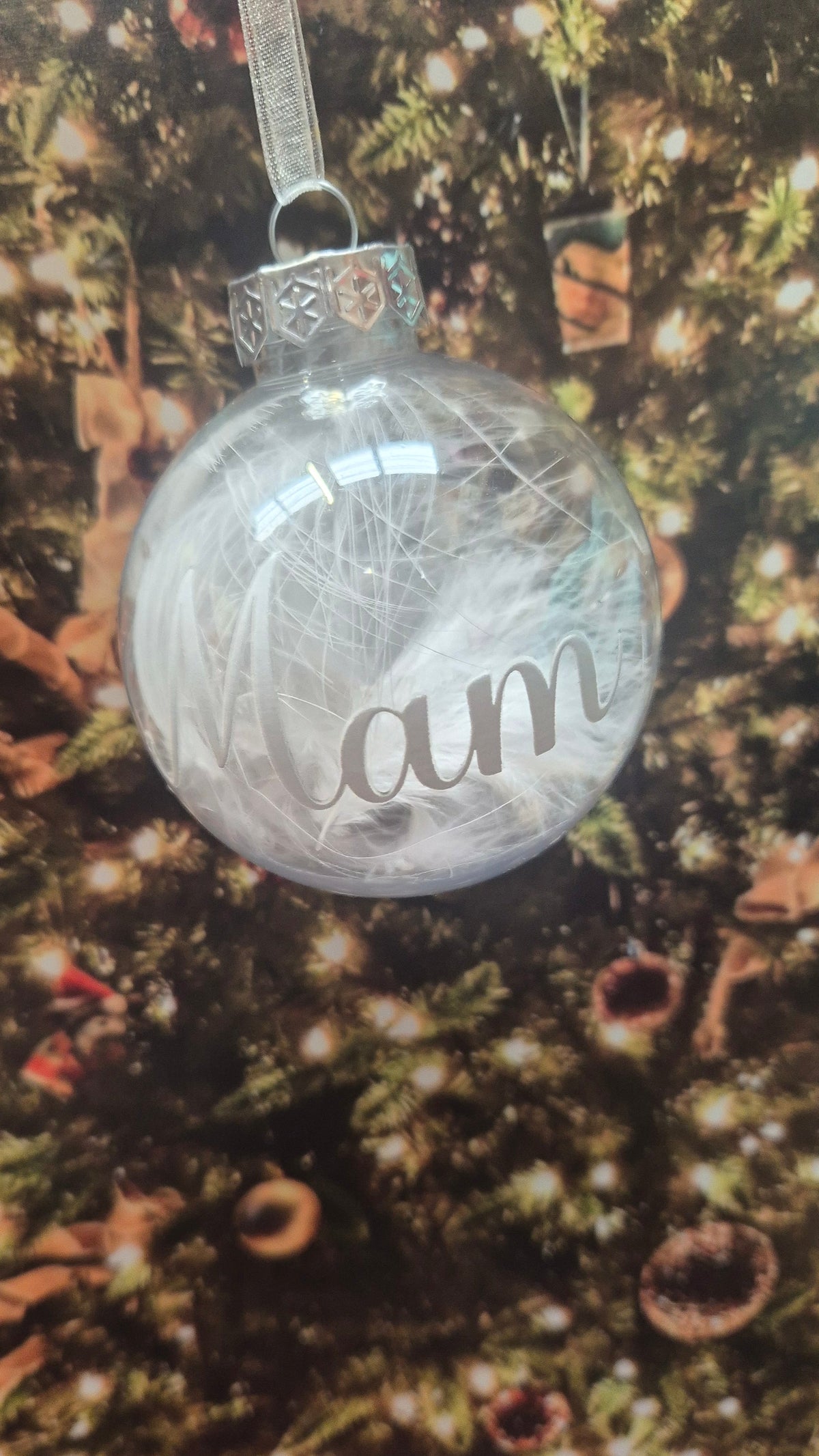 Personalised Christmas Memory Bauble | Feathers & Floating Tribute
