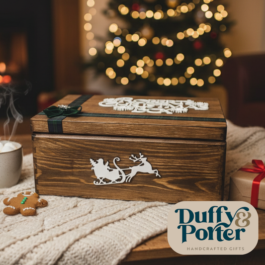 Luxury Stained Christmas Eve Box Tartan