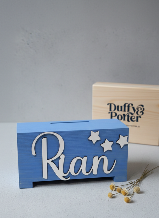 Personalised Wooden Money Box