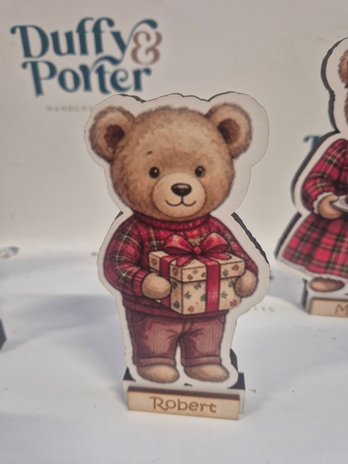Personalised Teddy Christmas Decoration