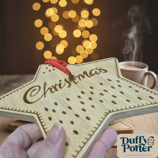 Bamboo Christmas Star Cheeseboard