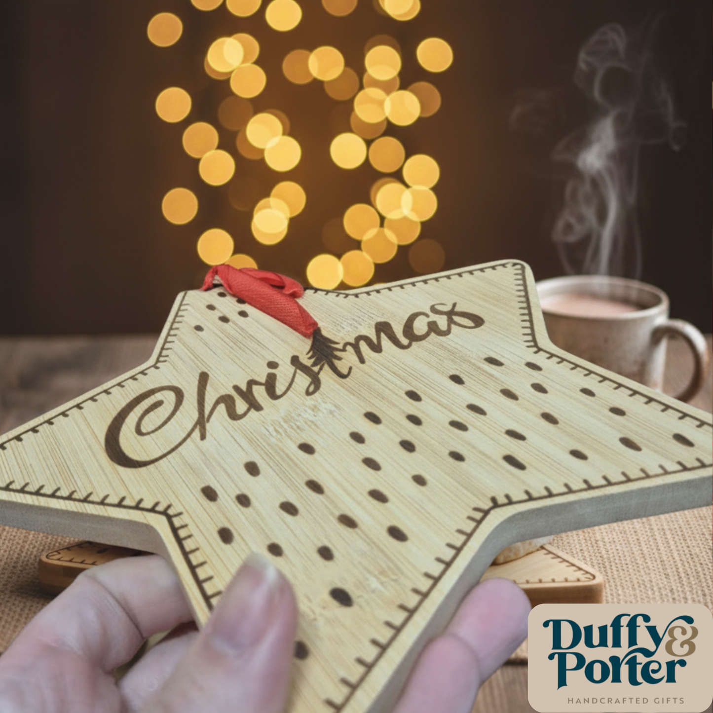 Bamboo Christmas Star Cheeseboard