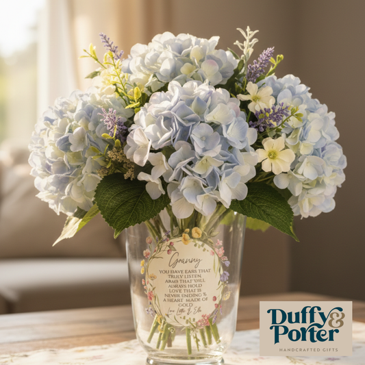 Personalised Floral Vase