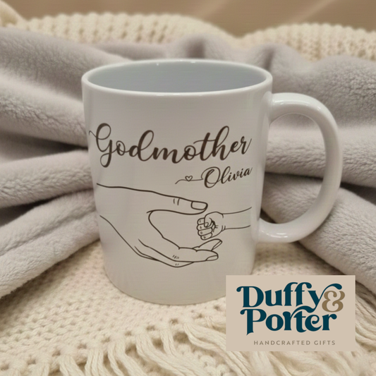 Personalised Godmother Fist Bump Mug
