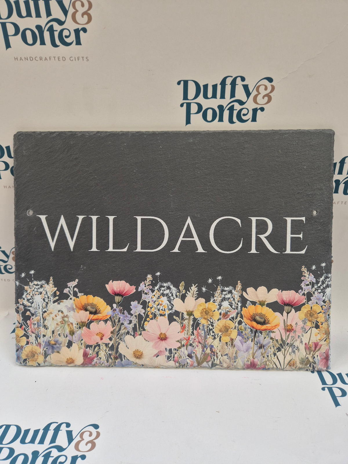 Slate House Sign - Wildflower