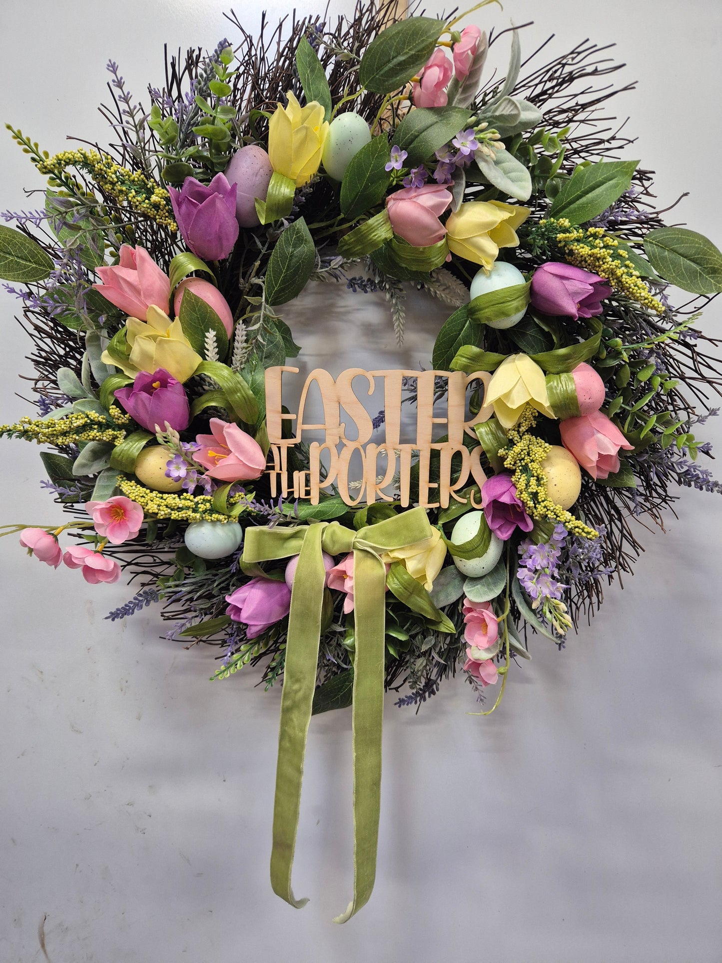 Personalised Easter Wreath insert