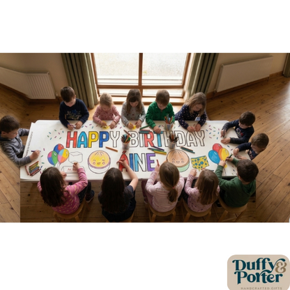"Squishy" colour your own Party Banner