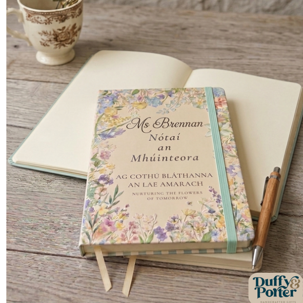 Personalised notebook "Nótaí an Mhuinteora"